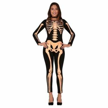 Horror skelet verkleed carnavalskleding/carnavalskleding dames goedk