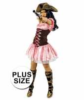 Grote maat musketiers carnavalskleding dames 10064273