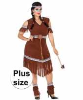 Plus size carnaval indiaan carnavalskleding nahele dames